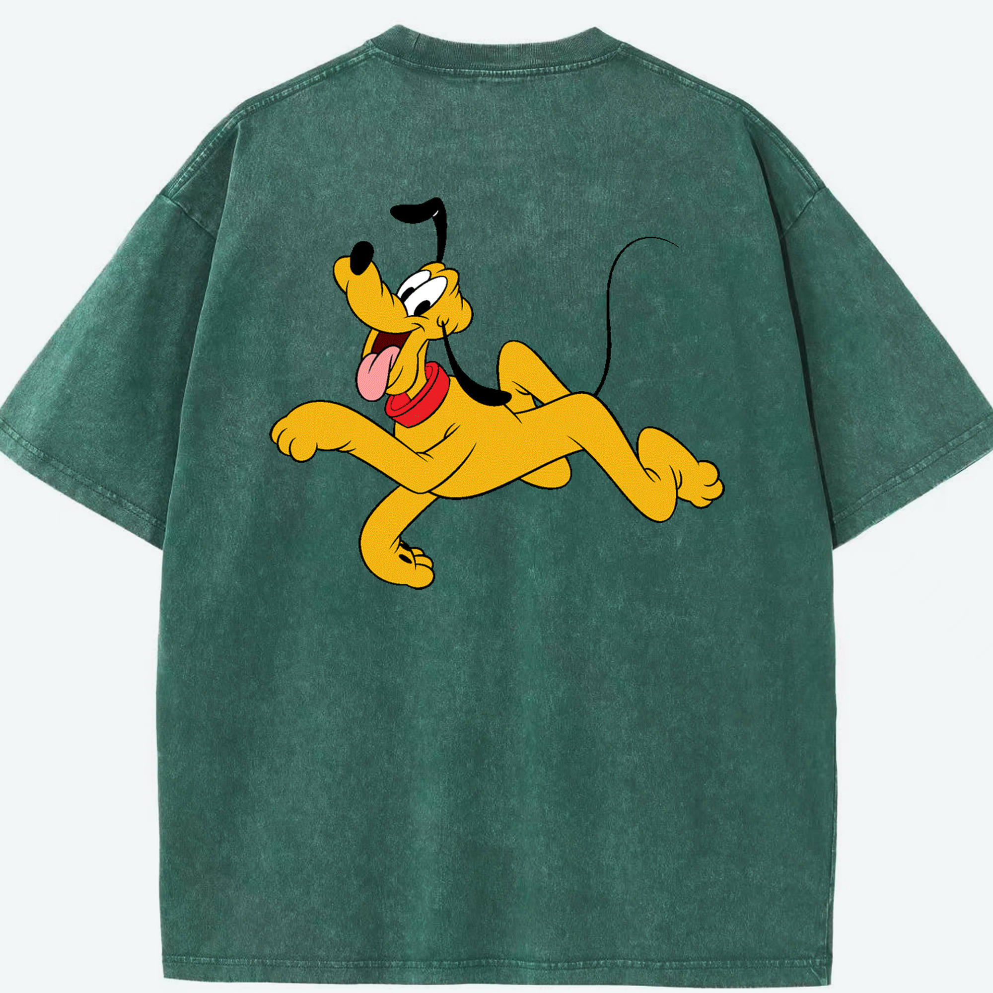 （画像用） ミッキーマウス Mickey Mouse 綿100% ヴィンテージ風 半袖Tシャツ（背面プリント）